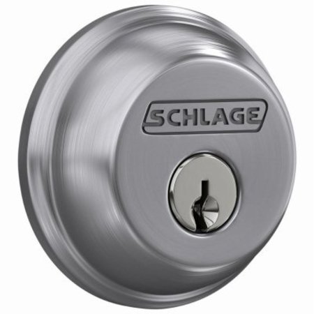 SCHLAGE LOCK CHR SGL Cyl Dead Bolt B60CSG626